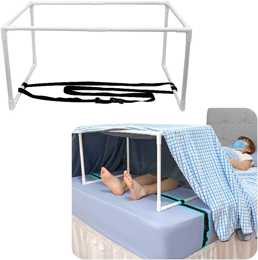 Blanket Lifter for Feet Foot Sheet Lifters of Bed Lift Holder Foot Cradle Bar Blanket Tent Hospital Sheets Support Riser for Leg Knee Ankle Arthritis Neuropathy Surgery Recovery Protector（Portable）