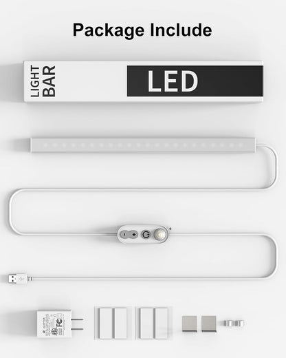 ASOKO Motion Sensor Dimmable Led Under Cabinet Light, 12" Cool White | ASOKO Motion Sensor Dimmable Led Under Cabinet Light, 12" Plug in Cool White 6000K Bar for Kitchen Counter Closet