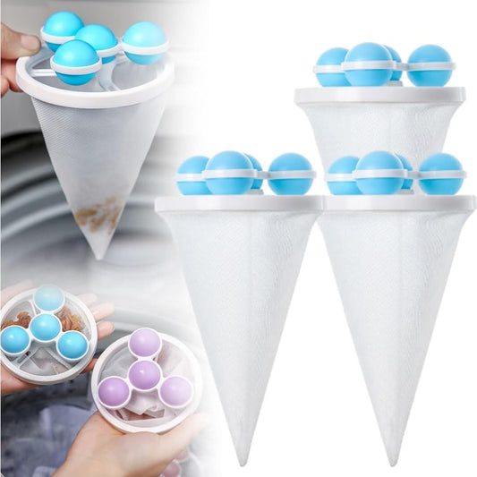 Floating Hair Filtering Mesh Removal, New 3Pcs Lint Catcher for Washing Machine Hair Catcher Washer Machine, Reusable Lint Catcher for Laundry Dog Cat Pet Hair Remover for Laundry (Mixed 3 Pcs)