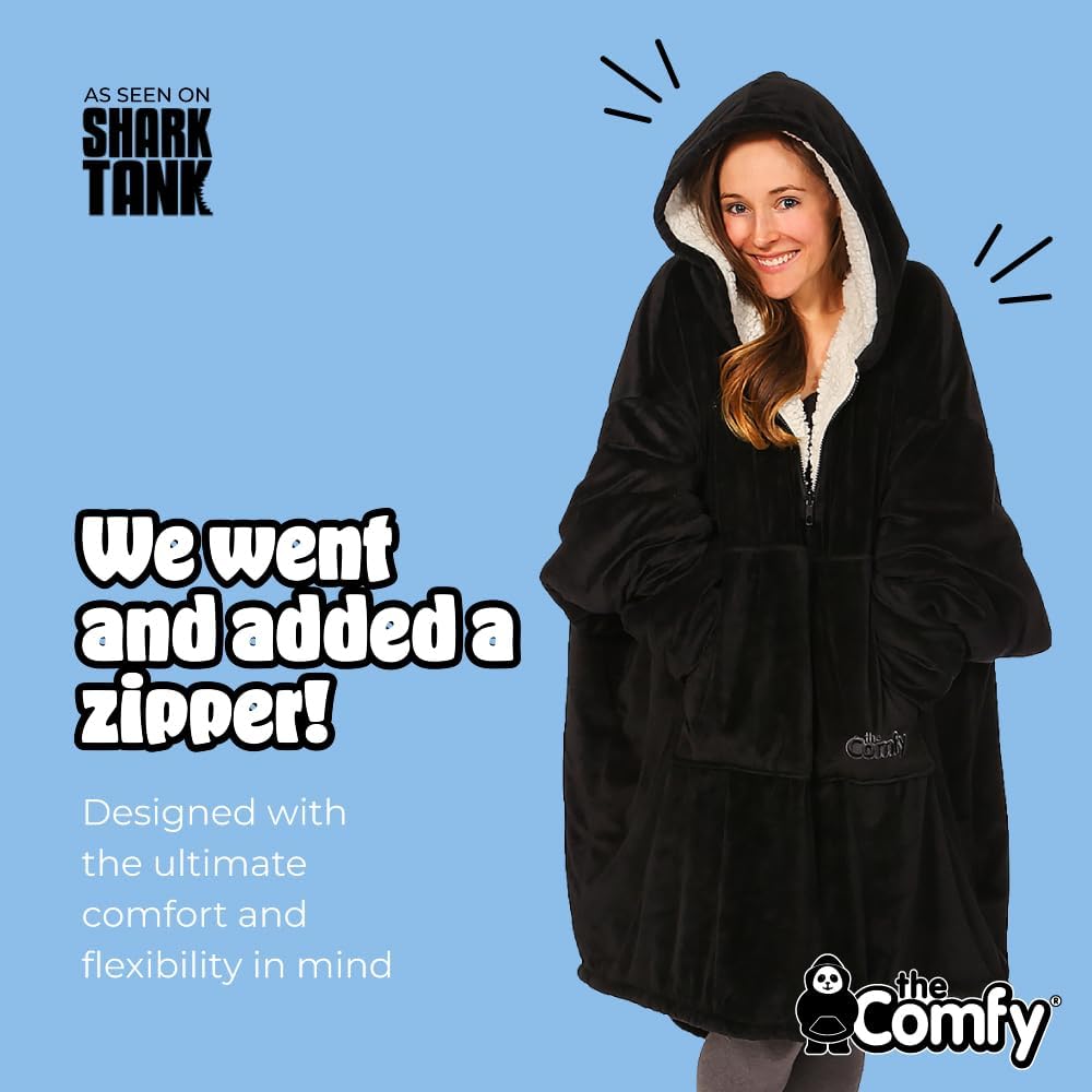 THE COMFY Original | Shark Tank | Patented | Sherpa Wearable Blanket Hoodie