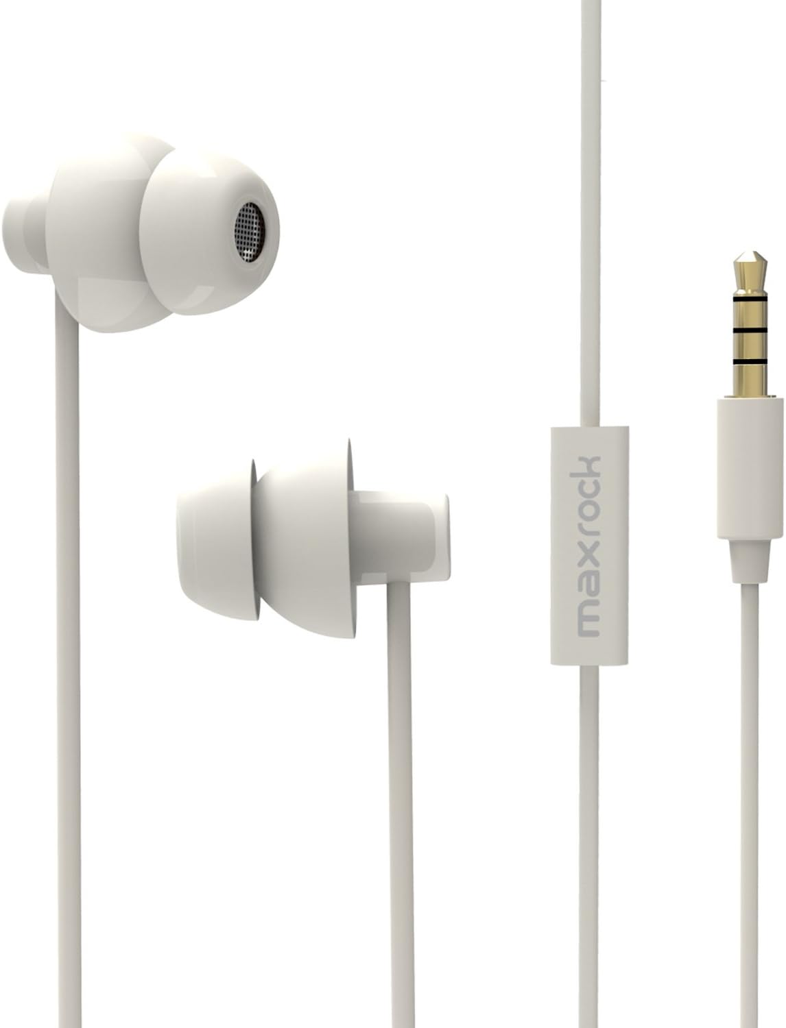 MAXROCK Sleep Earbuds,Ultra Soft Lightweight Sleep Earphones Headphones with Volume Control and Mic for Insomnia, Side Sleeper, Snoring, Air Travel, Meditation & Relaxation (Acid Blue)