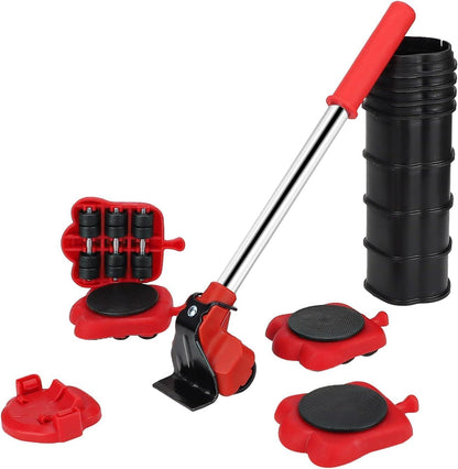 Heavy Duty Furniture Lifter with 4 Sliders for Easy and Safe Moving, Appliance Roller Suitable for Sofas, Couches and Refrigerators, Adjustable Height