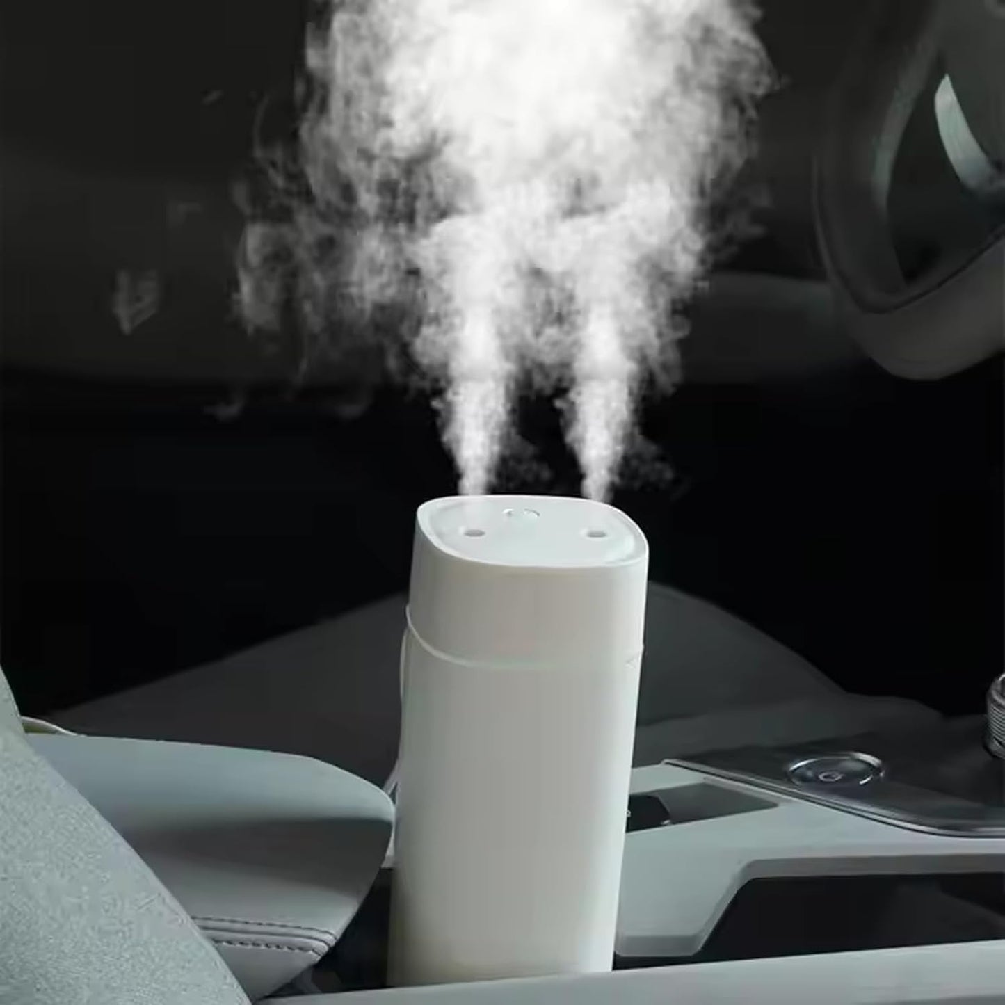 JORMEY Mini Portable Humidifiers-Quiet Cool Mist Humidifier with Soft LED Ring, 600ml Desktop Humidifier, Easy to Fill and Clean for Home, Office or Bedroom, Compact & Stylish