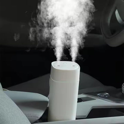 JORMEY Mini Portable Humidifiers-Quiet Cool Mist Humidifier with Soft LED Ring, 600ml Desktop Humidifier, Easy to Fill and Clean for Home, Office or Bedroom, Compact & Stylish