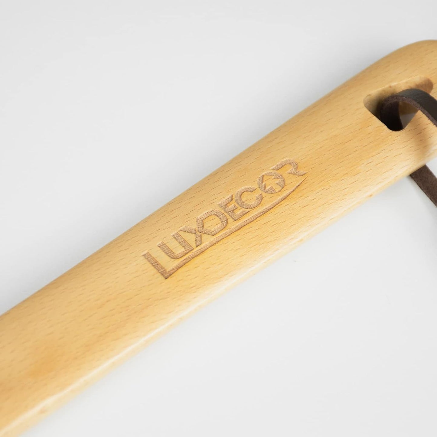 Luxdecor Long Handled Wooden Shoehorns-24in Wooden Long Handle Shoe Horn for Seinors Men Boot Jack Shoe Helper for Women
