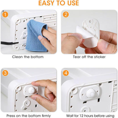 Aieve Appliance Rollers, 8 Pack Small Appliance Slider, Self Adhesive Caster Wheels, Mini Swivel Wheels for Kitchen Countertop Easy Moving