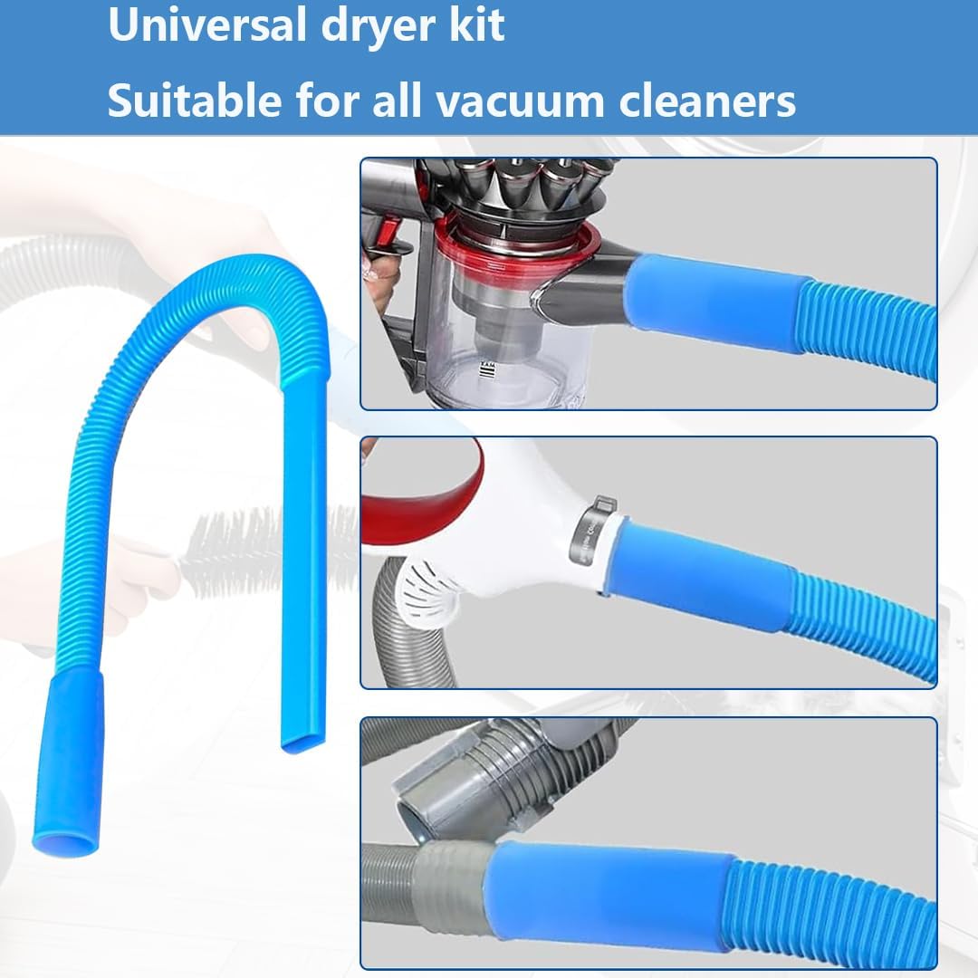 Dryer Vent Cleaner Kit Dryer Lint Vac Vacuum Hose Attachment Cleaning Hose Lint Trap Cleaning Tool and Brush 2 pieces