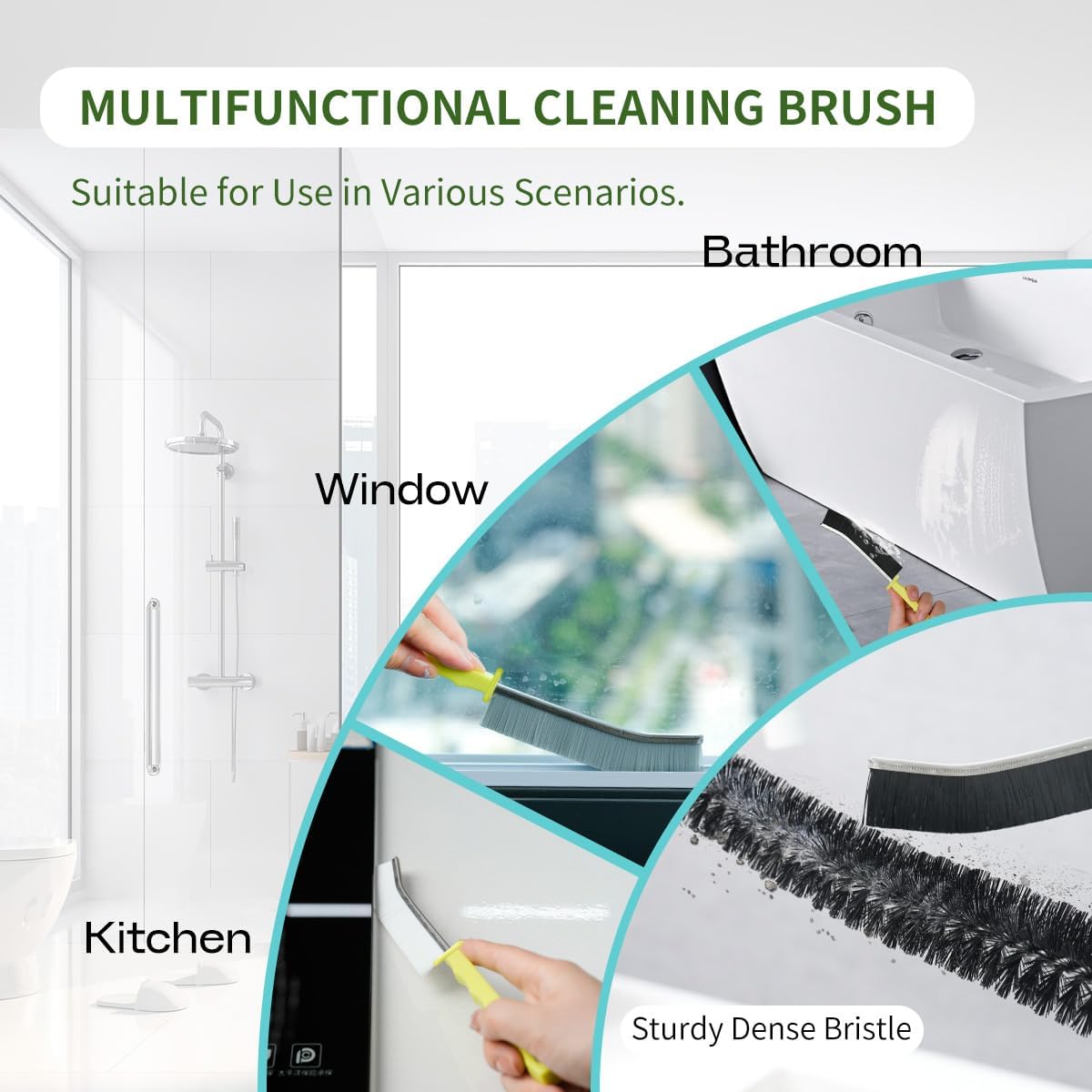 Dryer Vent Cleaner Kit, Refrigerator Coil Brush & Crevice Cleaning Brush | 30 Inch Long Dryer Lint Brush, Washing Machine Cleaning Tools for Household Cleaning, Dryer Trap & Filter