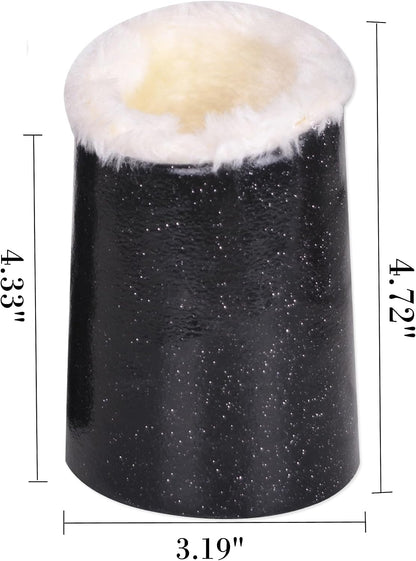 Pack of 2 Plush Lined Eyeglasses Holder Stand Case Glasses Protective Holder for Desks or Nightstands