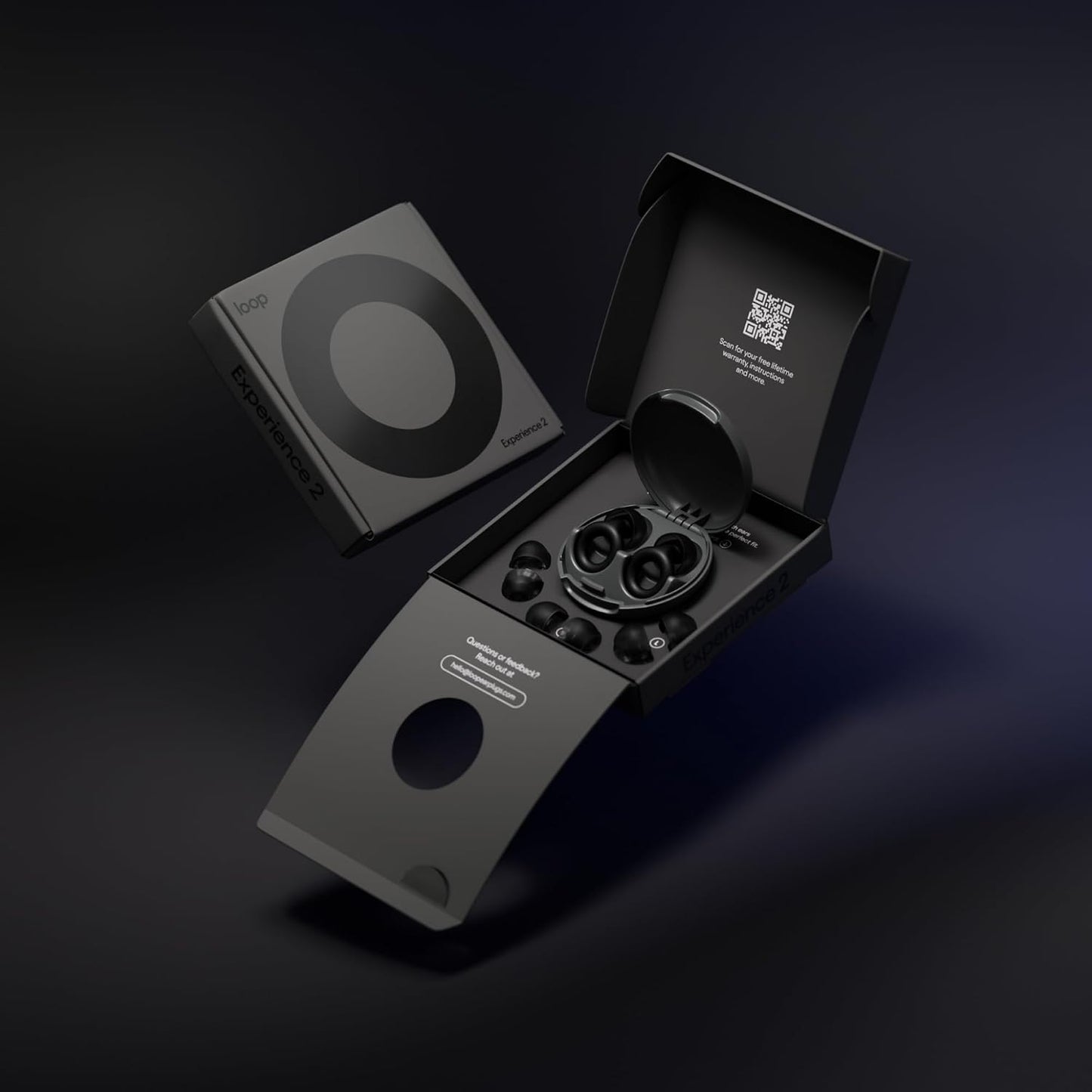 Loop Experience 2 Ear Plugs - Stylish Certified Hearing Protection | 17dB SNR noise reduction (high-fidelity). For concerts, festivals, live events, musicians, sports, DJs & nightlife