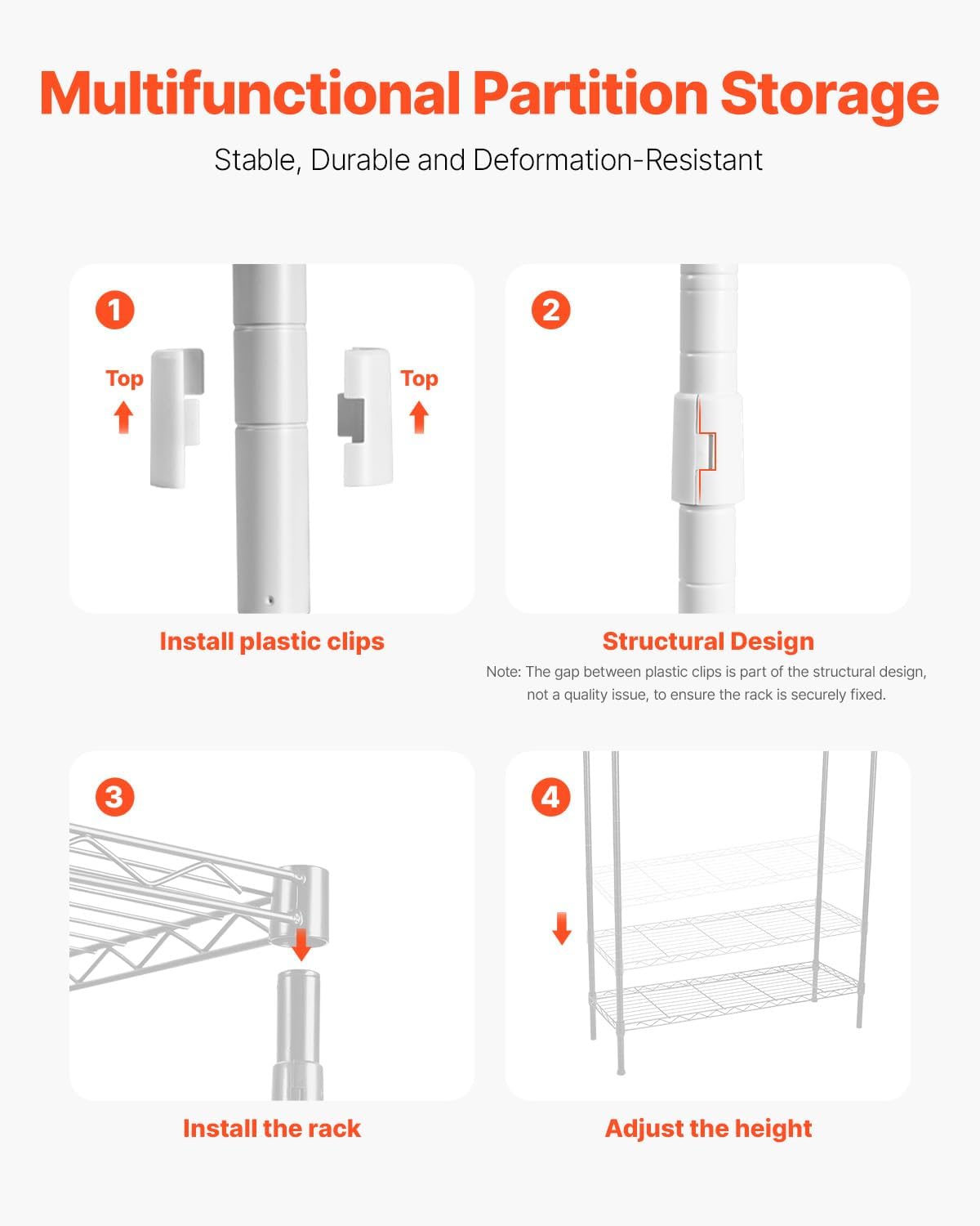 VEVOR Over The Washer and Dryer Storage Shelf, 3 Tier Laundry Room Drying Rack with Hanger Rod and Hooks, Adjustable Over Washer and Dryer Shelves, Laundry Room Shelf Storage Space Saver, White