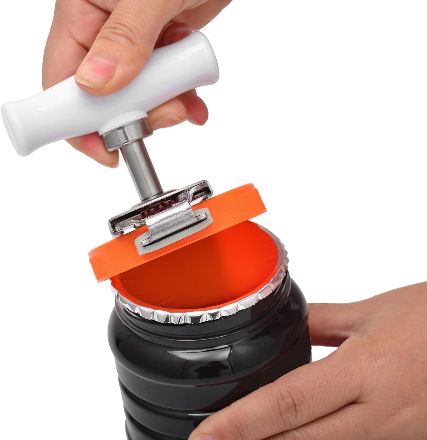 Kichwit Jar Opener for Arthritis, Stainless Steel | Jar Lid Opener for Small and Medium Jar Lids