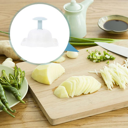 Tofficu Cheese Slicer Handheld Food Slicer Hand Guard Grater Finger Protector Vegetable Slicer Holder Onion Cutting Tools Food Slicer Cutter (Blue) Hand Held Grater