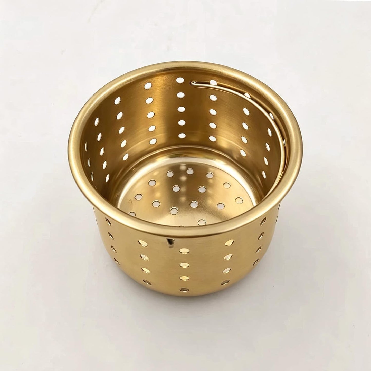 GZILA Kitchen Sink Drain Basket Only, 3-inch Basket for Kitchen Sink Strainer Replacement, Deep Cup Strainers with Handle, SUS 304 Stainless Steel
