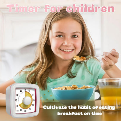 Kids Visual Timer for Kitchen,Classroom,Cooking,Learning,Bedroom,Office, 60-Minute Countdown Pomodoro Timer for Kids with Autism ADHD (Watermelon Style)