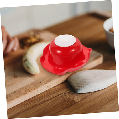 Vegetable Slicer Hand Protector Safe Food Holder for Cutting Fruits Vegetables Lightweight Grater with Pressing Handle Finger Guard for Safe Meal Prep Green