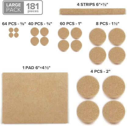 Felt Furniture Pads X-PROTECTOR 235 PCS Premium Furniture Pads - Felt Pads Furniture Feet Best Wood Floor Protectors - Protect Your Hardwood & Laminate Flooring! | Furniture Feet Best Wood Floor Protectors - Protect Your Hardwood & Laminate Flooring!