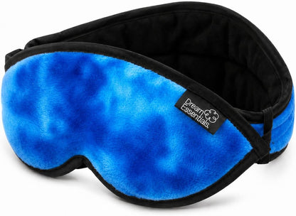 Dream Essentials Utopia Blackout Sleep Mask with Wide Cradle Band, Adjustable Plush Eye Mask for Side Sleepers, Flexible Nose Bridge, Handmade in USA, Travel & Naps