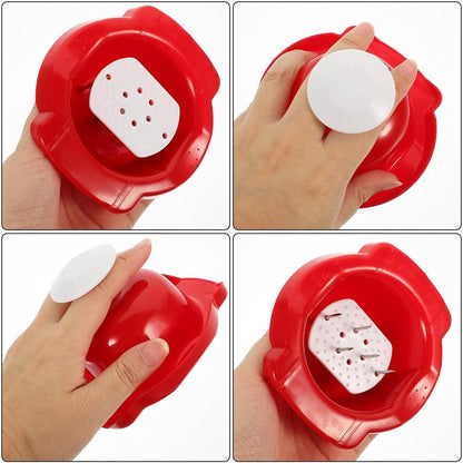 Garneck Food Safety Holder for Mandoline Slicer Plastic Food Holder and Finger Protector for Grating Vegetables Stable Vegetable Cutting Device for Onions Potatoes Fruits 4.40 X 4.13 X 2.16 in