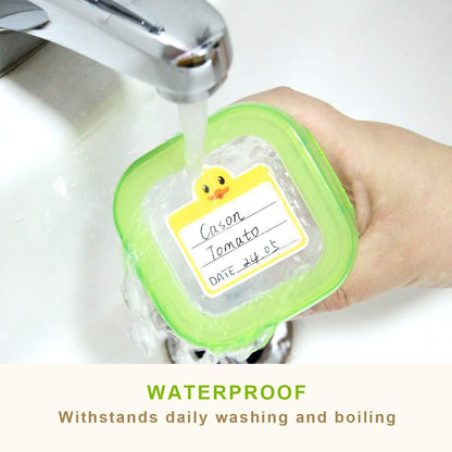 Ceiba Tree Food Containers Stickers Daycare Labels Removable Waterproof Labels for Kitchen Kids Bottle 108Pcs