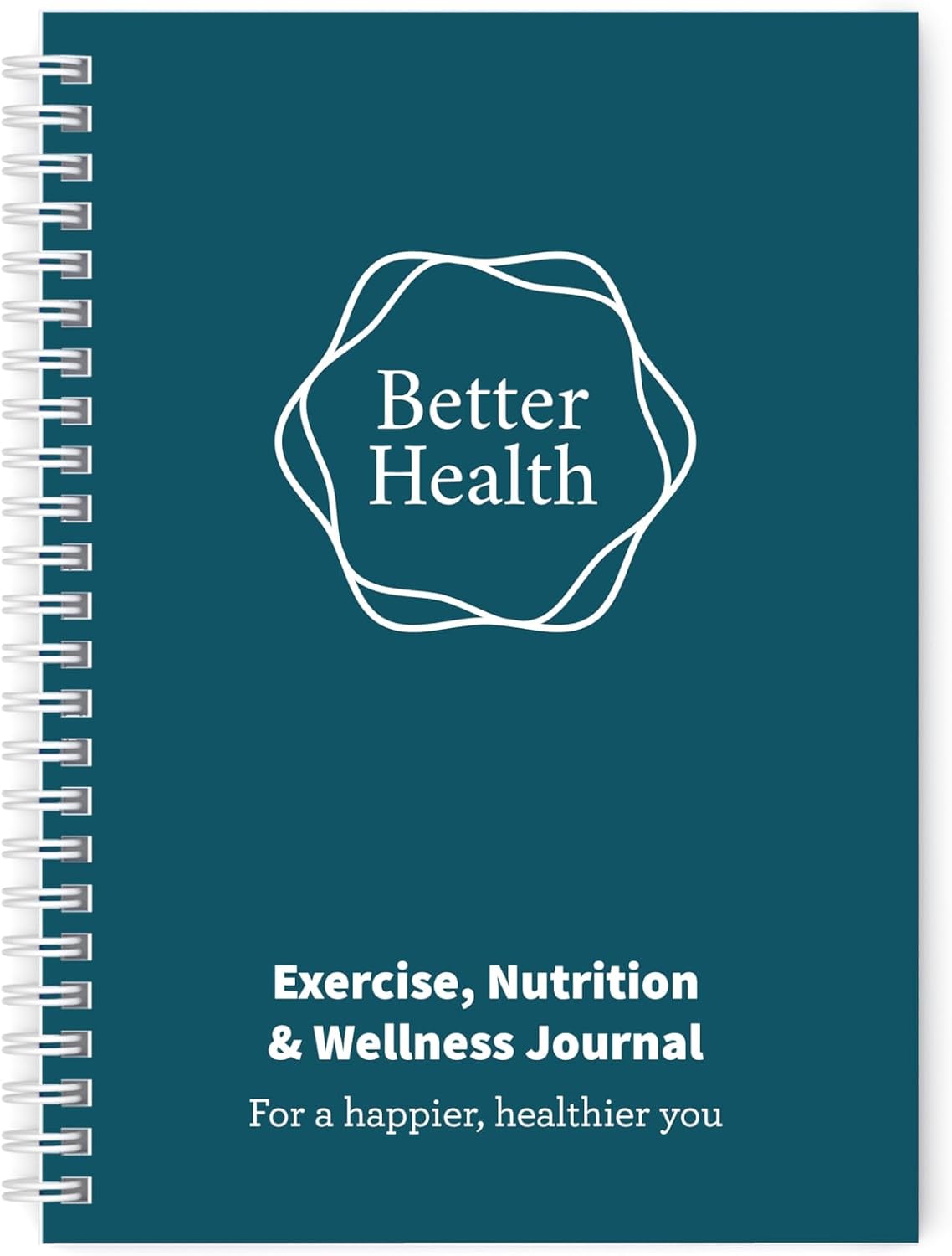 Better Health - Exercise, Nutrition & Wellness Journal - Stay healthy with our handy, simple tracking charts - A5 size with 104 undated pages - For A Happier, Healthier Life (Beige)