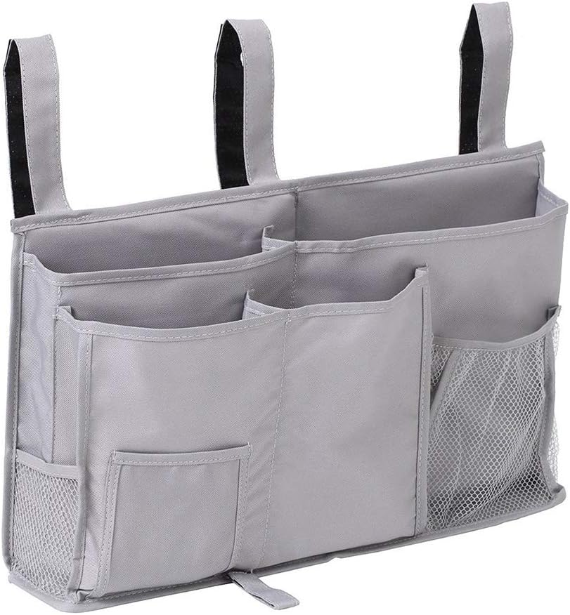 Sugaroom Bedside Storage Caddy, Bunk Bed Organizer Bed Storage Pocket Bedside Organizer Hanging Bed Storage Caddy for College Dorm Room, Hospital Bed Rails, Baby Bed, Camp