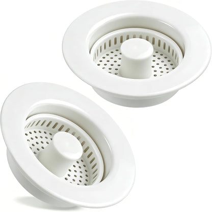 TGOSOMT Kitchen Sink Drain Strainer Stopper, Anti-Clog & Quick Drain | 3-IN-1 Design, Stainless Steel 304, Removable Strainer Basket, Corrosion & Scratch Resistant, Fits US Standard 3-1/2" Drain
