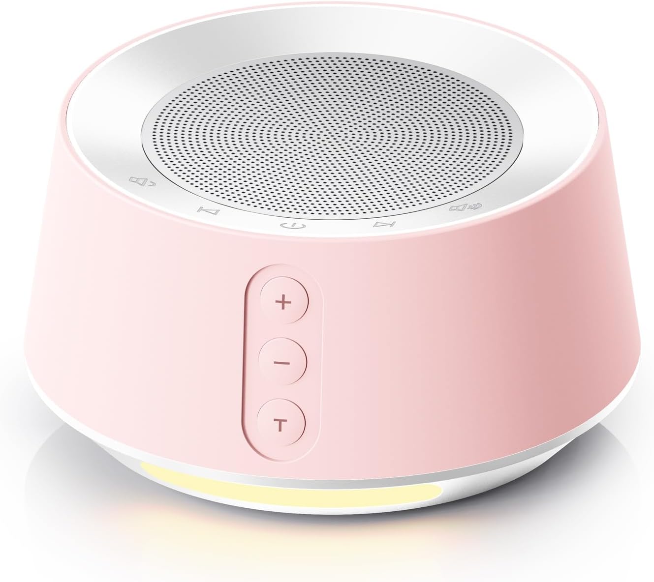 White Noise Sound Machine with 20 Soothing Sounds, 10 Colors Night Light Sleep Machines Home Office Travel, 5 Timers and Memory Feature Sound Machine for Nursery Baby Kids Adults (White)