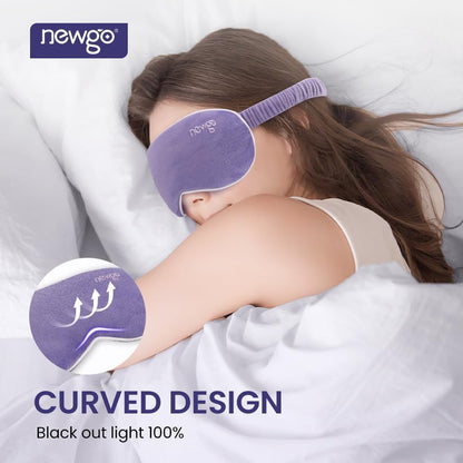 NEWGO Heated Eye Mask, Warm Compress for Dry Eye Relief, Blue
