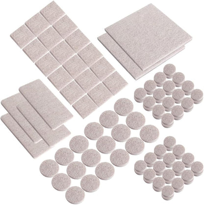 Furniture Sliders for Carpet and Hardwood Floors Adhesive Furniture Glides Self-Stick Furniture Sliders Pads (rectangular25*100mm,8)