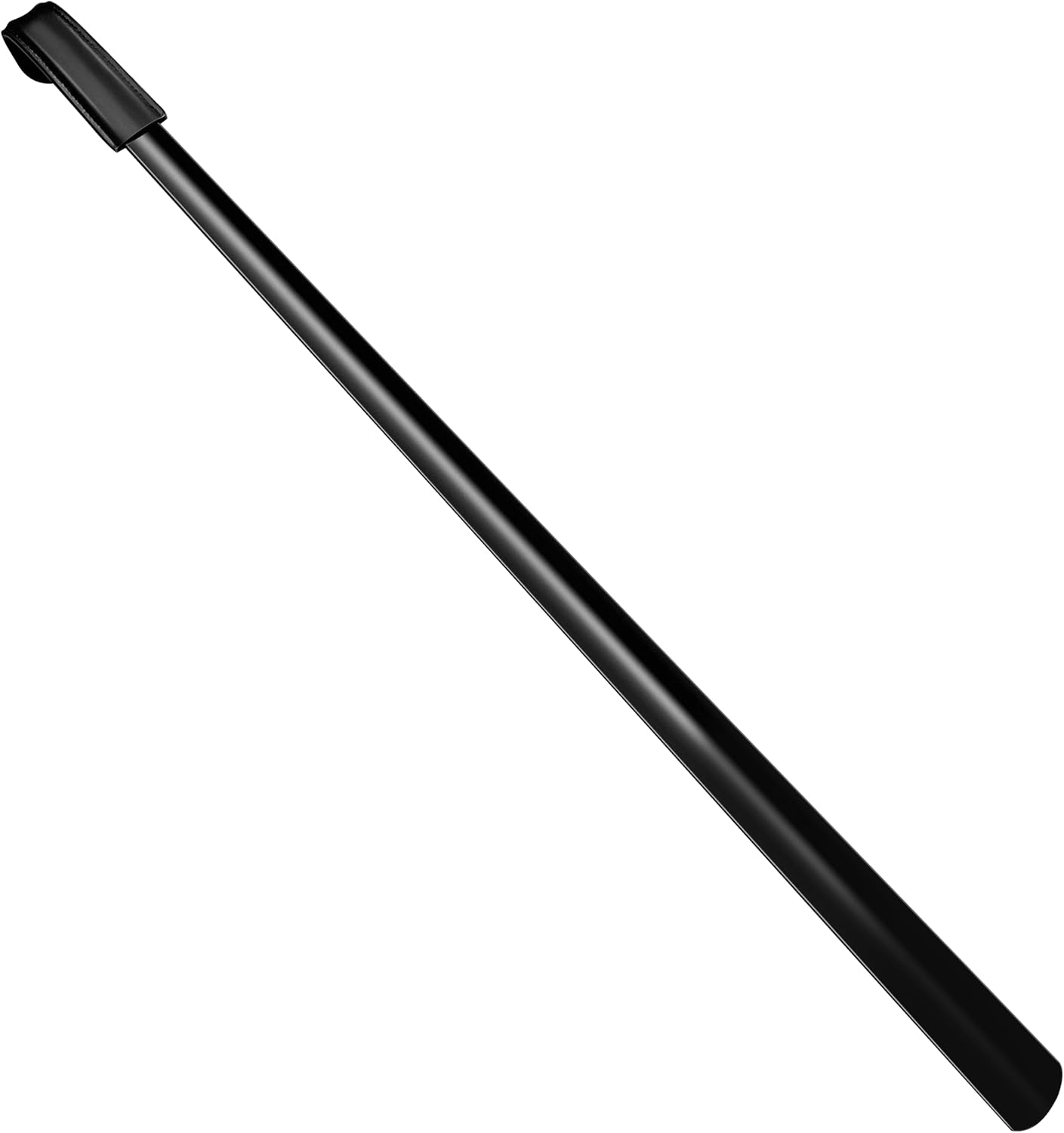 31.5inch Extra Long Handled Metal Shoe Horn,Extra Long Stainless Steel Shoe Spoon for Back Pain,Steel Shoehorn For Boots,Shoehorn for Elderly, Senior, Children, Pregnant Women-Black & Heavy Duty