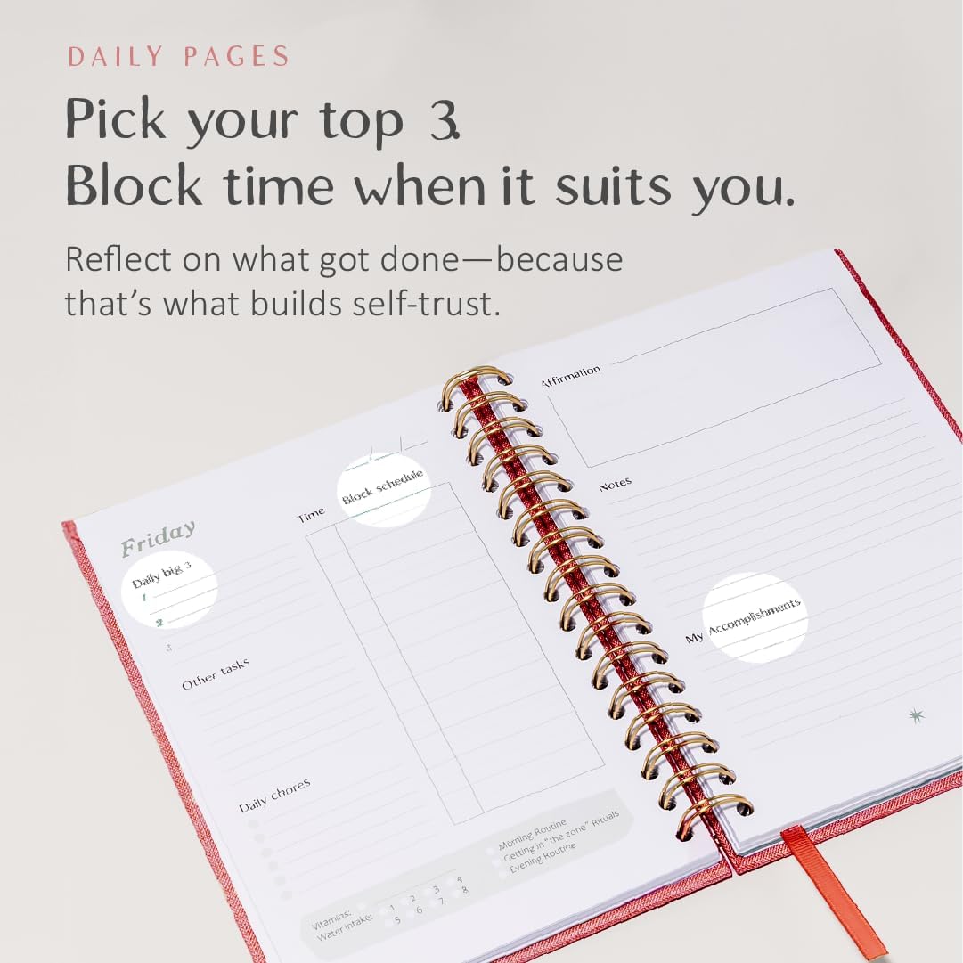 The ADHD Planner for Adults - Undated Daily & Weekly ADHD Journal for Disorganized People, 90 Days - Habit Tracker, Record Emotions & Mood - Academic Goals - Structure & Focus for Adults Brains