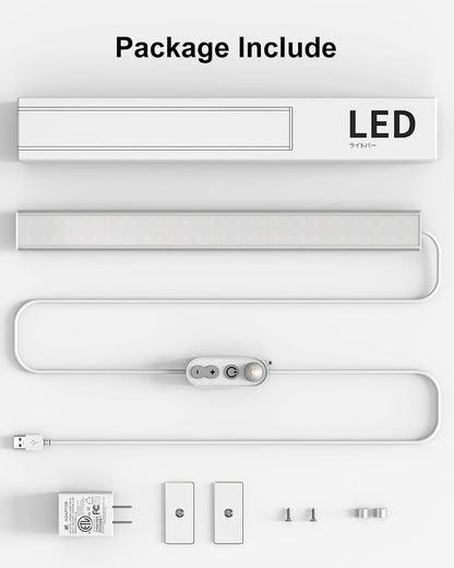 ASOKO Motion Sensor Dimmable Led Under Cabinet Light, 12" Cool White