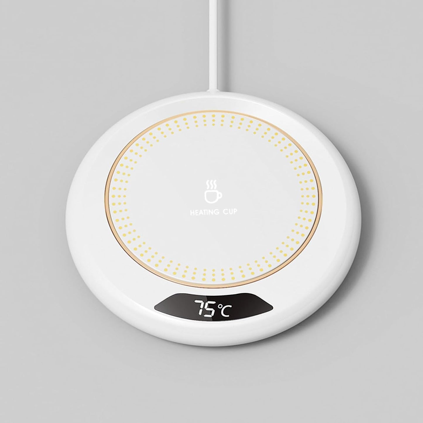 Coffee Warmer for Desk Auto Shut Off, Smart Coffee Mug Warmer with 3 Temp Modes, 1-8h Timer, Electric Coffee Cup Warmer for Desk, USB Mug Warmer for Desk, Coffee Warmer Plate for All Cups (White)