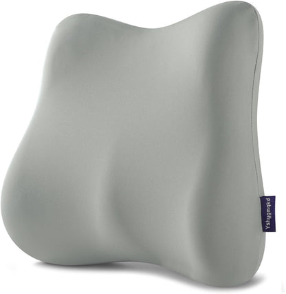 Lumbar Support Pillow for Office Chair Memory Foam Lumbar Cushion with Removable Cover Soft Back Support Pillow Suitable for Car, Couch, Gaming, Dark Blue