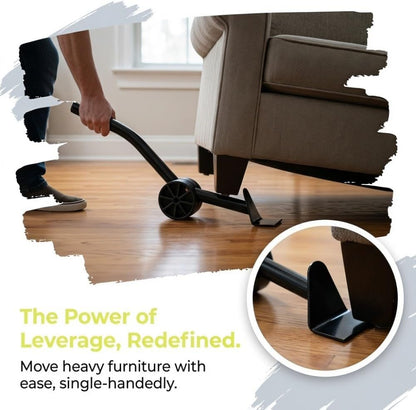 Black Iron Furniture Lifter Portable Practical Durable Moving Helper Convenient Heavy Duty Transport Tool Household Use