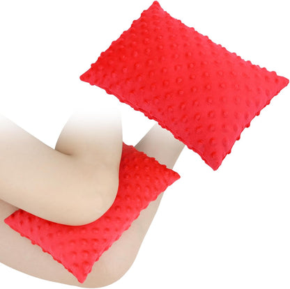 Small Knee Pillow for Side Sleepers, Soft Leg Pillows Relief from Knees, Sciatica, Hips, Joints Between Legs, Back Pain When Side Sleeping, Leg Alignment Knee Support Pillow, Minky Dot Black