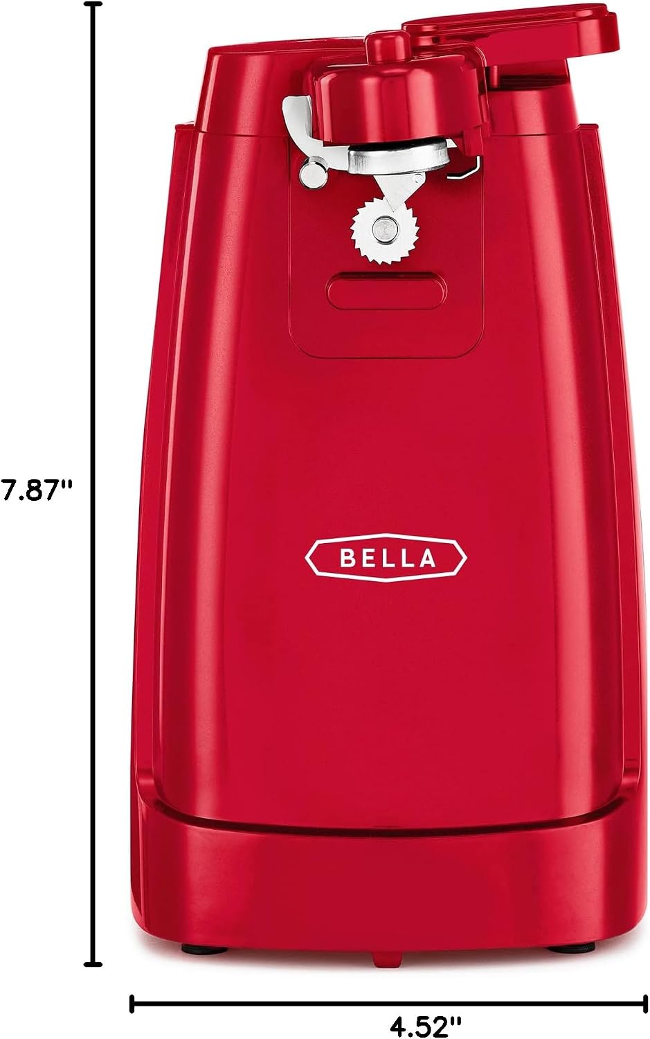bella Electric Can Opener and Knife Sharpener, Black