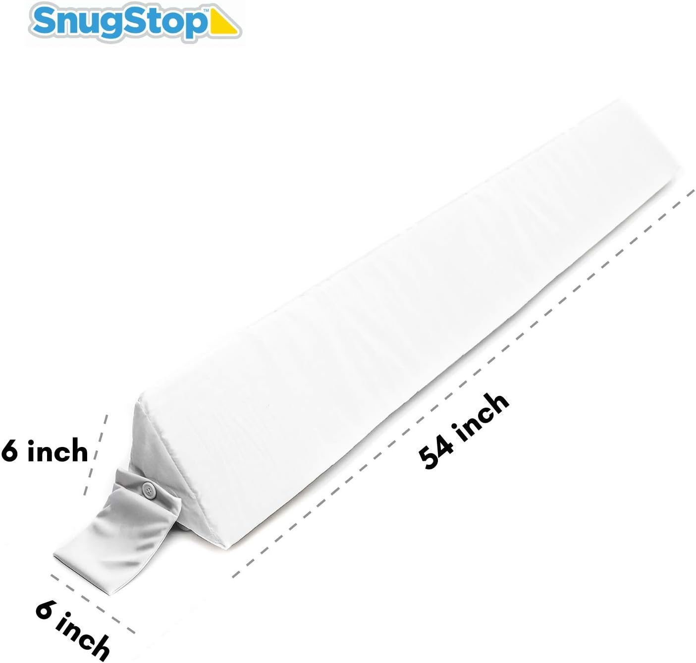 SnugStop The Original Bed Wedge | Gap Filler Between Your Headboard and Mattress | Triangle Pillow Wedge | Bed Filler Wedge | Gap Headboard Filler | Gap Bed Stoppers | Don't Lose Your Pillow(King)