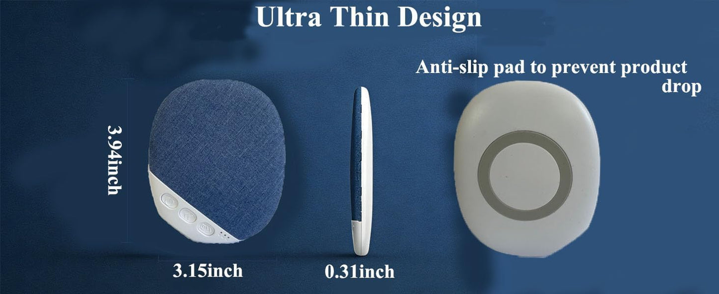 Pillow Speaker for Sleeping, Bluetooth Sleep Speaker with Directional Sound, Lightweight Portable Under Pillow Speaker for Bed, Comfortable Sleep Aid Audio Device, Blue
