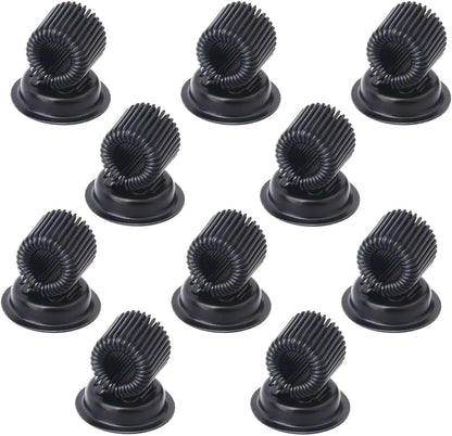 (10 Pack) Magnetic Pen Holder Clip, Stainless Pen Holder Clip with Adjustable Spring Loop, Magno Magnetic Pencil Holder for Refrigerator Whiteboard Erase Board and Bulletin Board Map