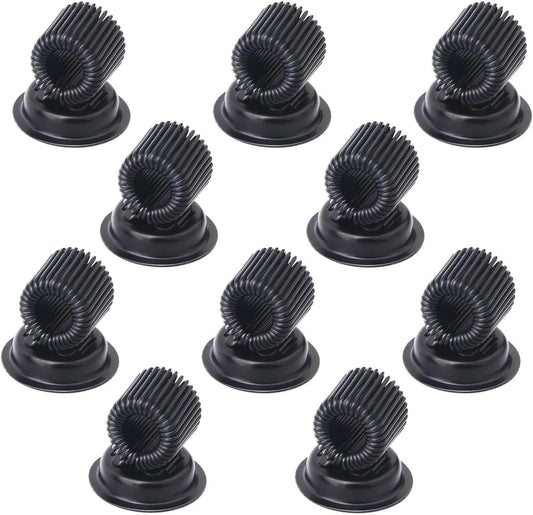 (10 Pack) Magnetic Pen Holder Clip, Stainless Pen Holder Clip with Adjustable Spring Loop, Magno Magnetic Pencil Holder for Refrigerator Whiteboard Erase Board and Bulletin Board Map
