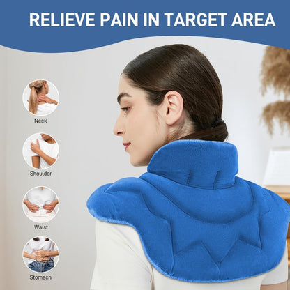 Microwave Heating Pad for Pain Relief, 8 x 18 Grey