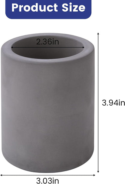 Drying Stone Toothbrush Holder, Diatomite Toothbrush Holders for Bathroom Counter, Quick Drying Electric Toothbrush and Toothpaste Holder Bathroom Organizer, Marble White
