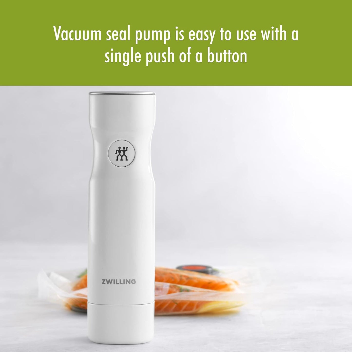For food to stay fresh up to 5X longer, pump required (not included).
