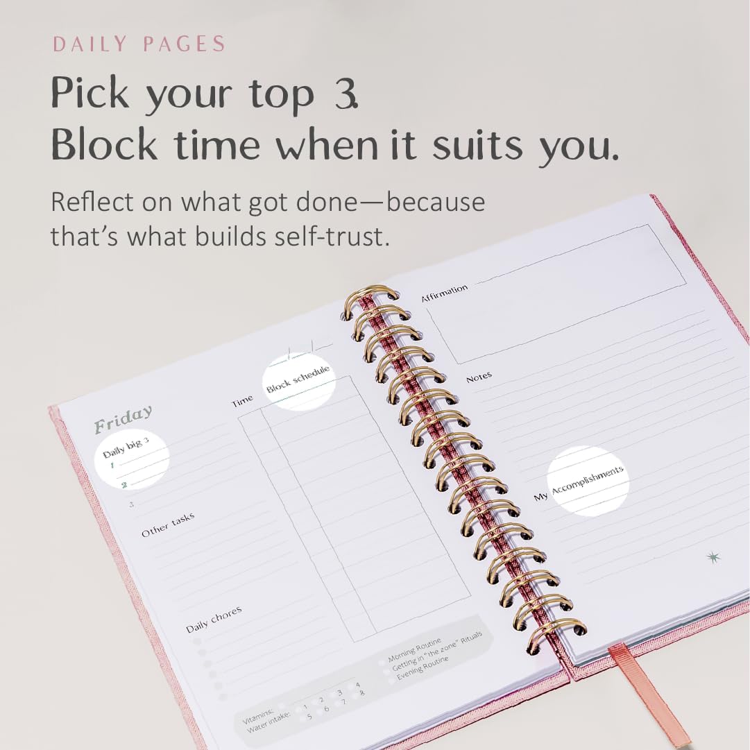The ADHD Planner for Adults - Undated Daily & Weekly ADHD Journal for Disorganized People, 90 Days - Habit Tracker, Record Emotions & Mood - Academic Goals - Structure & Focus for Adults Brains