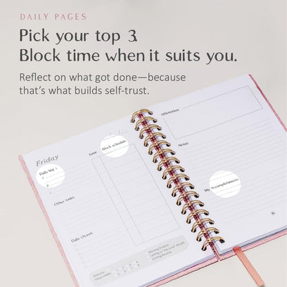 The ADHD Planner for Adults - Undated Daily & Weekly ADHD Journal for Disorganized People, 90 Days - Habit Tracker, Record Emotions & Mood - Academic Goals - Structure & Focus for Adults Brains