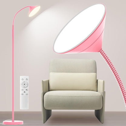 Yikuneng Dimmable LED Floor Lamp, Super Bright Reading Lamps Floor Standing lamp with Remote & Touch Control, Stepless Dimming & 2700K-6500K Color Temperature, for Living Room Bedroom Office, Black