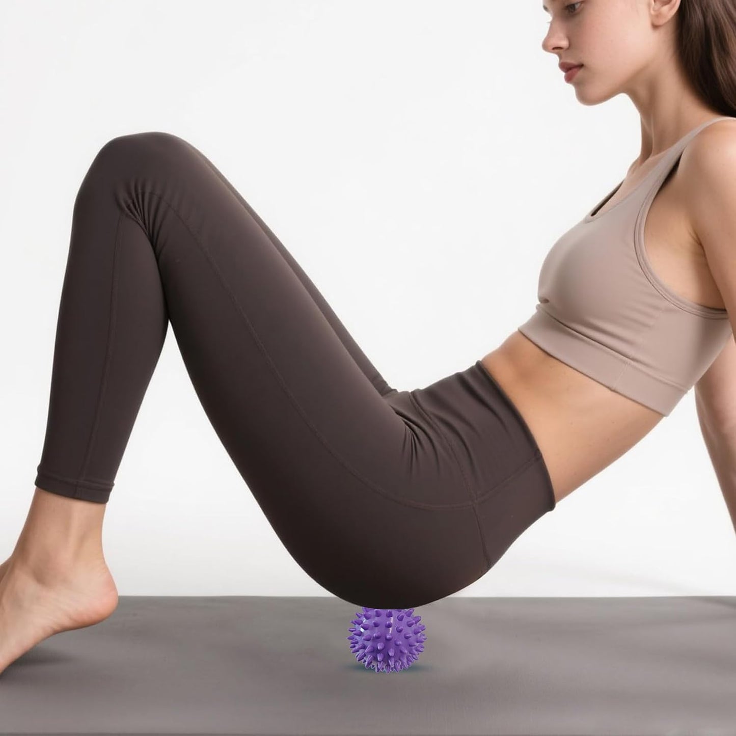 2PCS Firm Massage Lacrosse Balls for Myofascial Release, Muscle Knots, Trigger Point Therapy, Yoga Deep Tissue Massage, Foot Plantar Fasciitis, Muscle Soreness Massager Ball