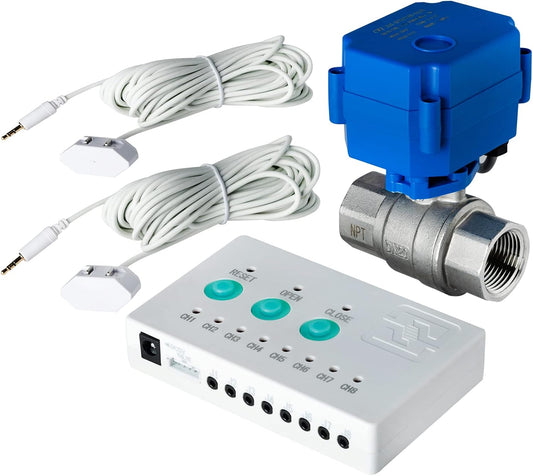 iSpring WD01 Wired Water Leak Detector with 46" Sensor Cable, 110dB Alarm, Leak Alert System for Home, Basement, Sink, Water Heater, Laundry, and RO Filters | No shut-off valve - alarm only. Near sinks, heaters, basements, RO filters. DIY install. 1-yr